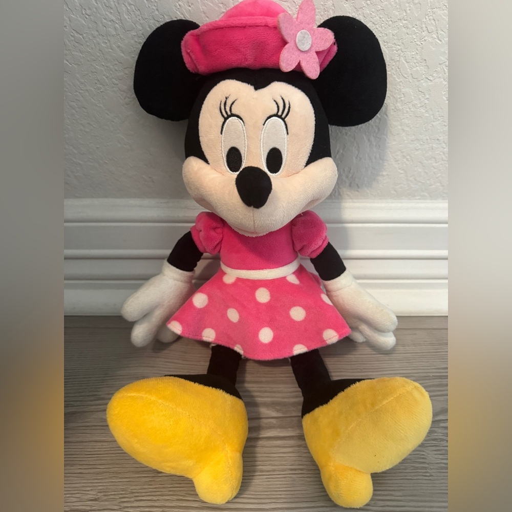 Disney Minnie Mouse Plush - Pink Dress and Yellow Shoes